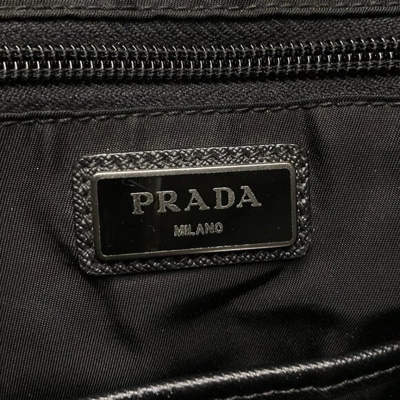 PRADA -  Black Nylon Leather Backpack 728-071625 - Picture 14 of 14